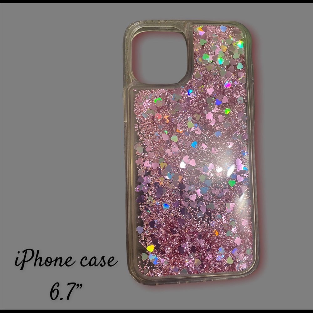 (3/$15)   Beautiful hearts and glitter iPhone case